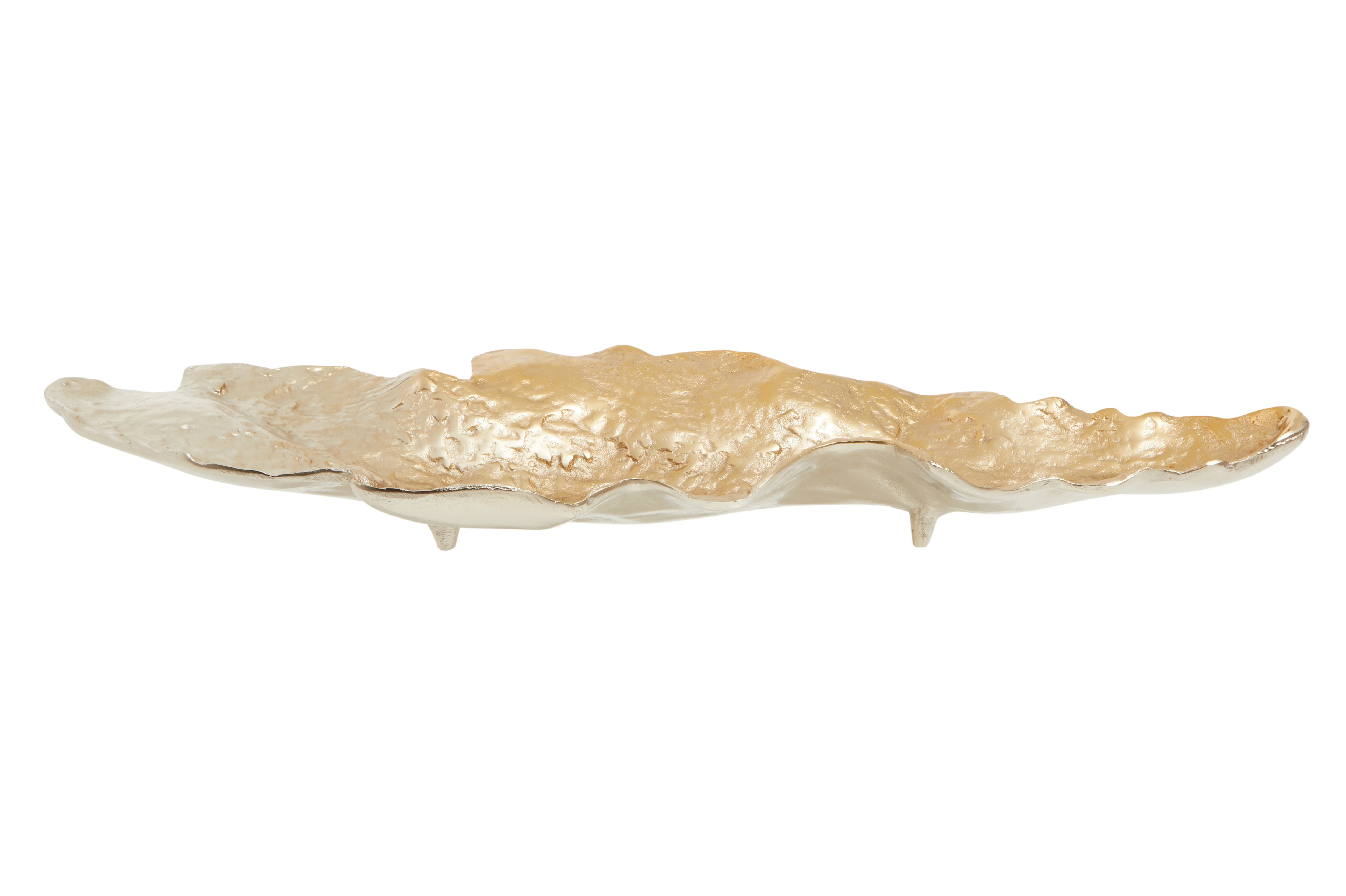 Acero Ombre Gold & Silver Leaf Dish